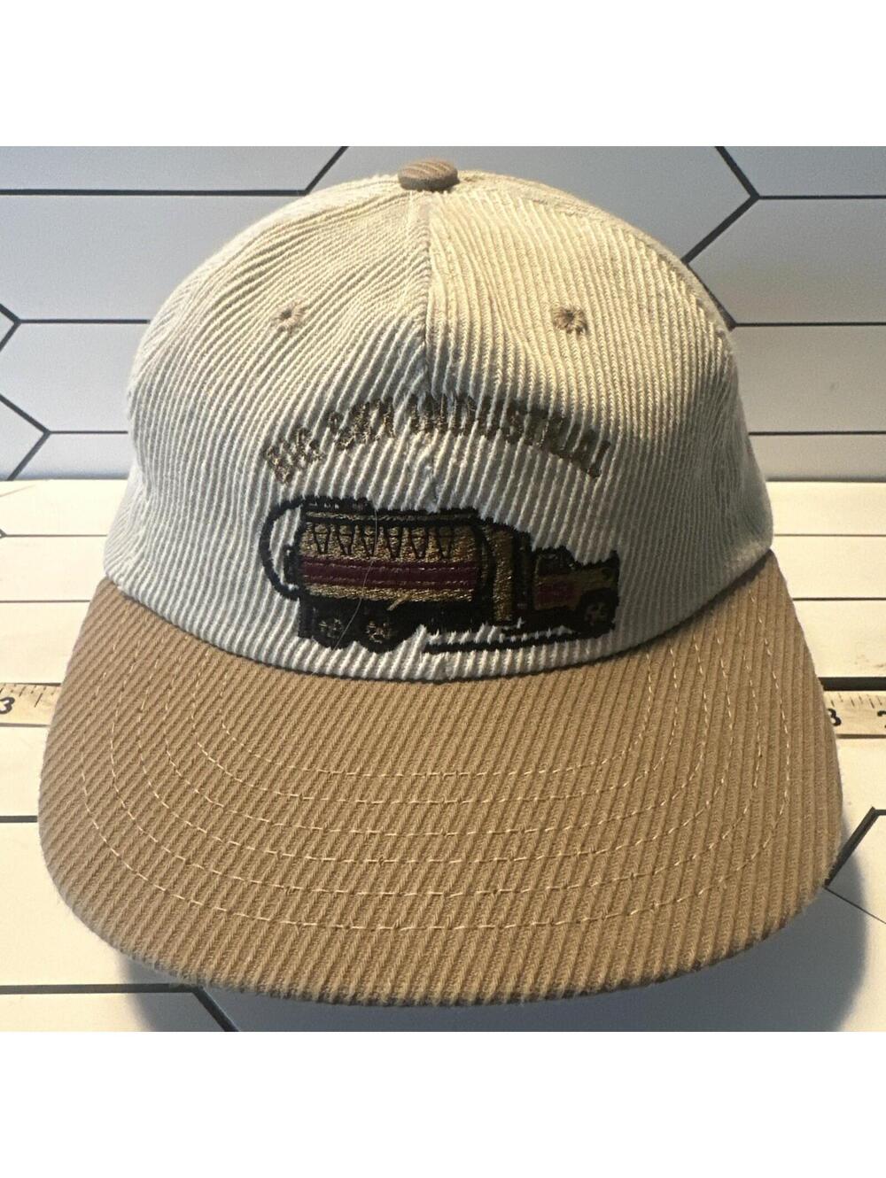 Big Sky Industrial Corduroy Embroidered Vintage USA Hat